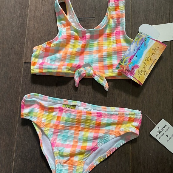 Angel Beach Gingham Girl Bikini Set - Picture 3 of 4